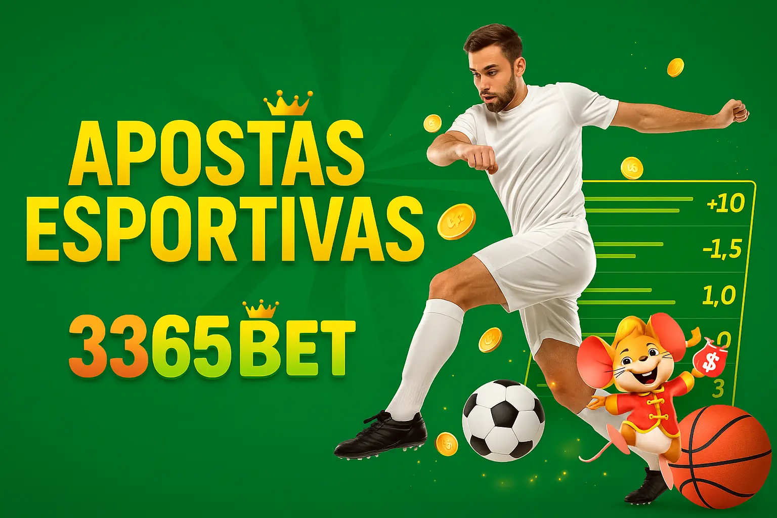 Aposte em apostas esportivas no cassino online 3365BET